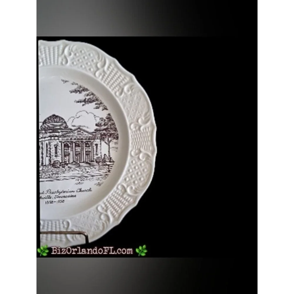 VINTAGE: 100th Anniversary Commemorative Plate Woodland Presbyterian Tennessee
